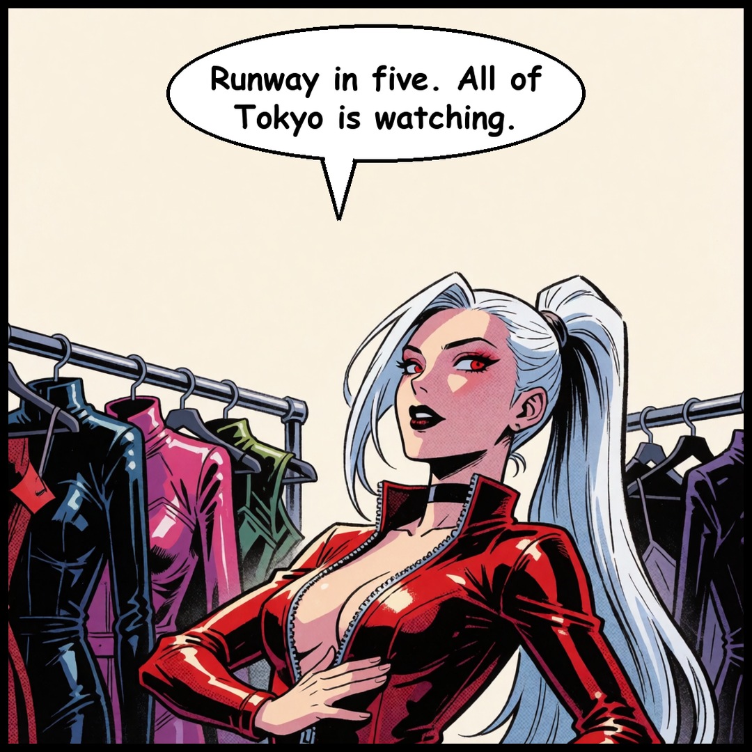 Ayame & Pon: The Runway, first panel