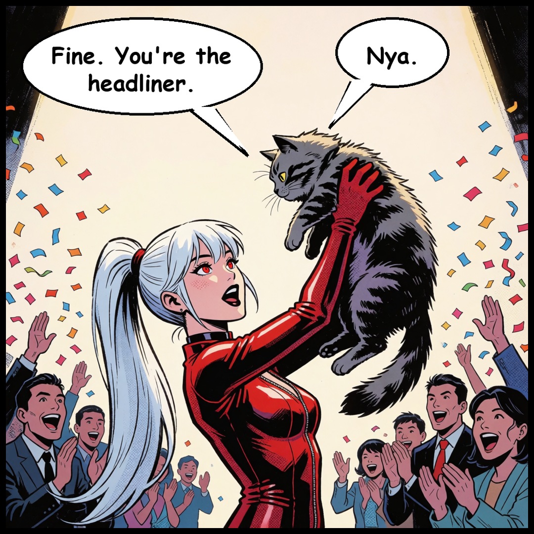 Ayame & Pon: The Runway, panel 4