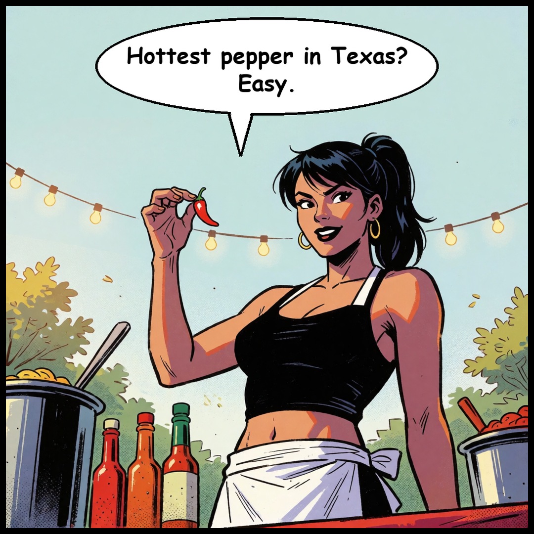 Jules & Bear: Hot Sauce Challenge, first panel