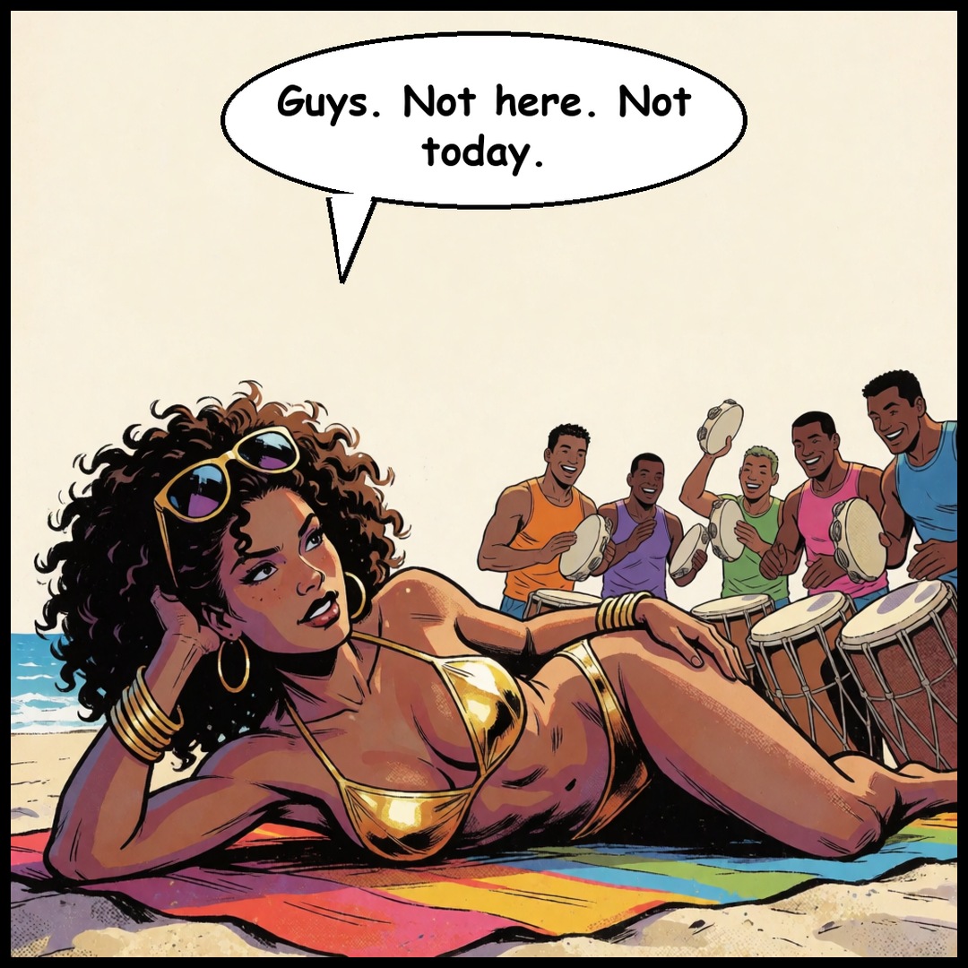 Larissa: Beach Day, panel 2