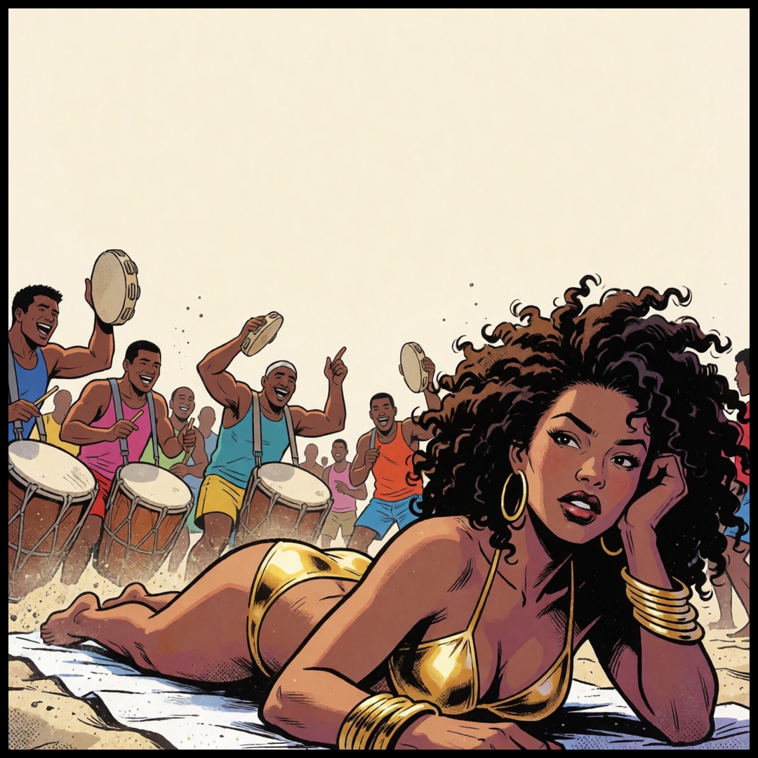 Larissa: Beach Day, panel 3
