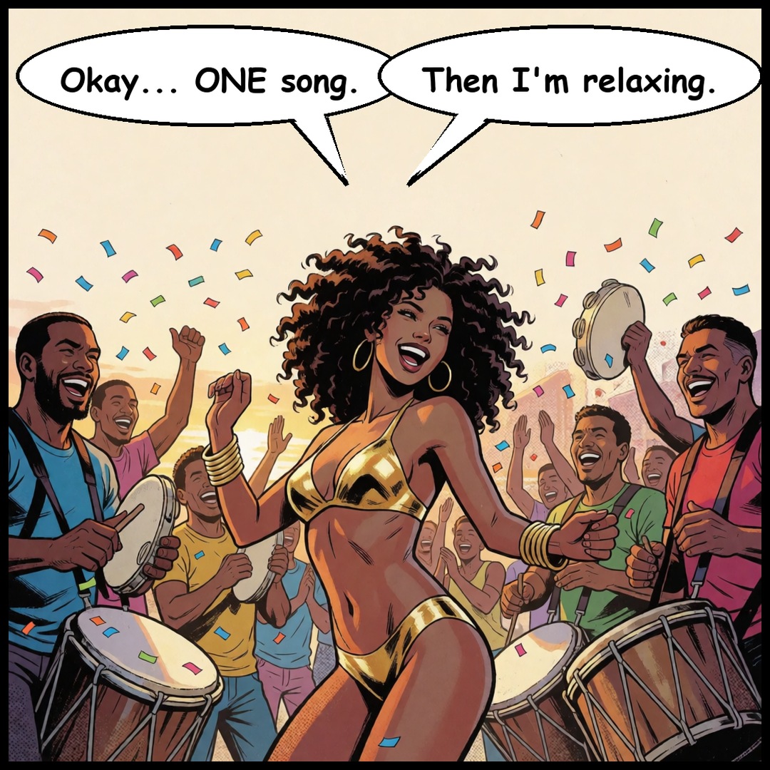 Larissa: Beach Day, panel 4