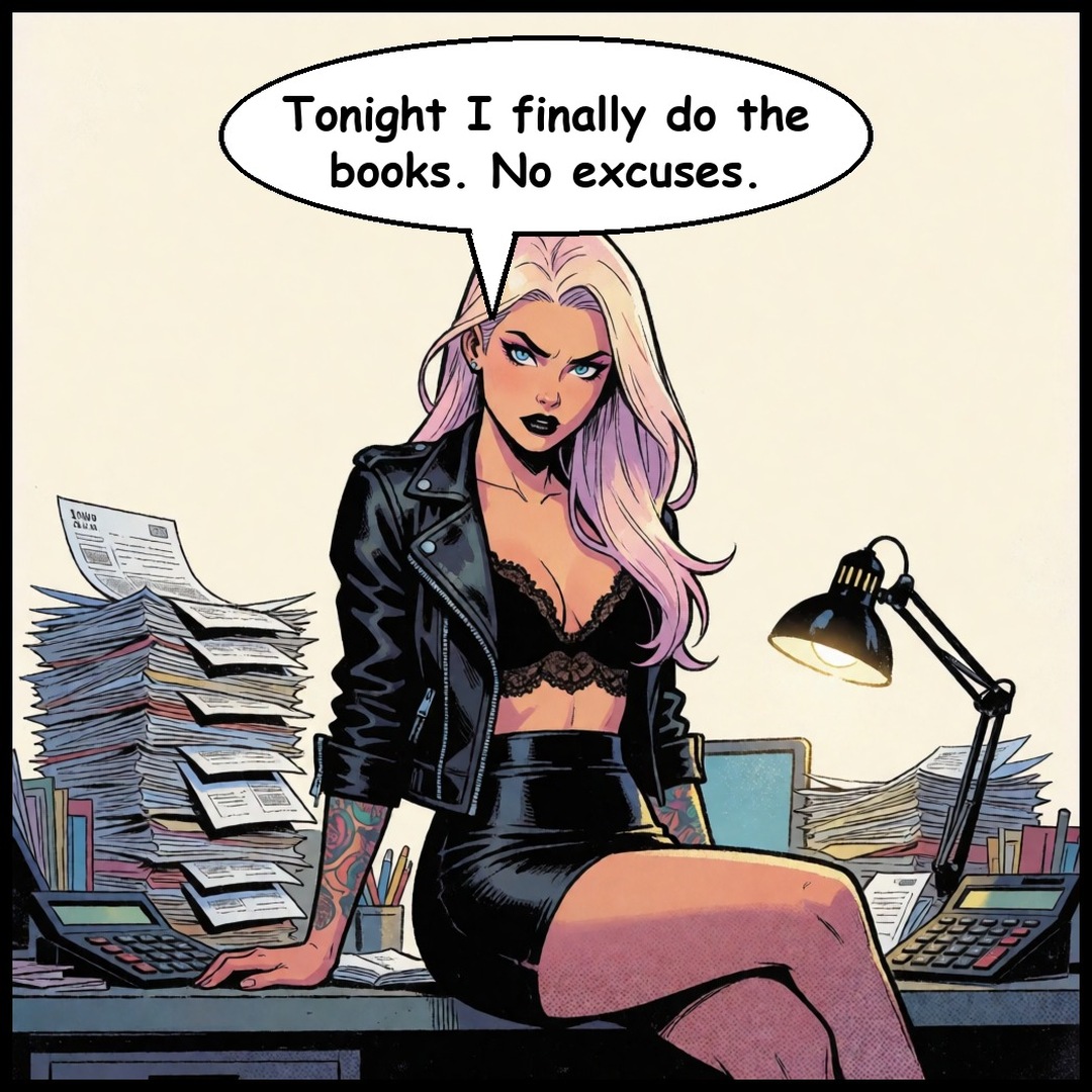 Lena & Nosferatu: The Books, first panel