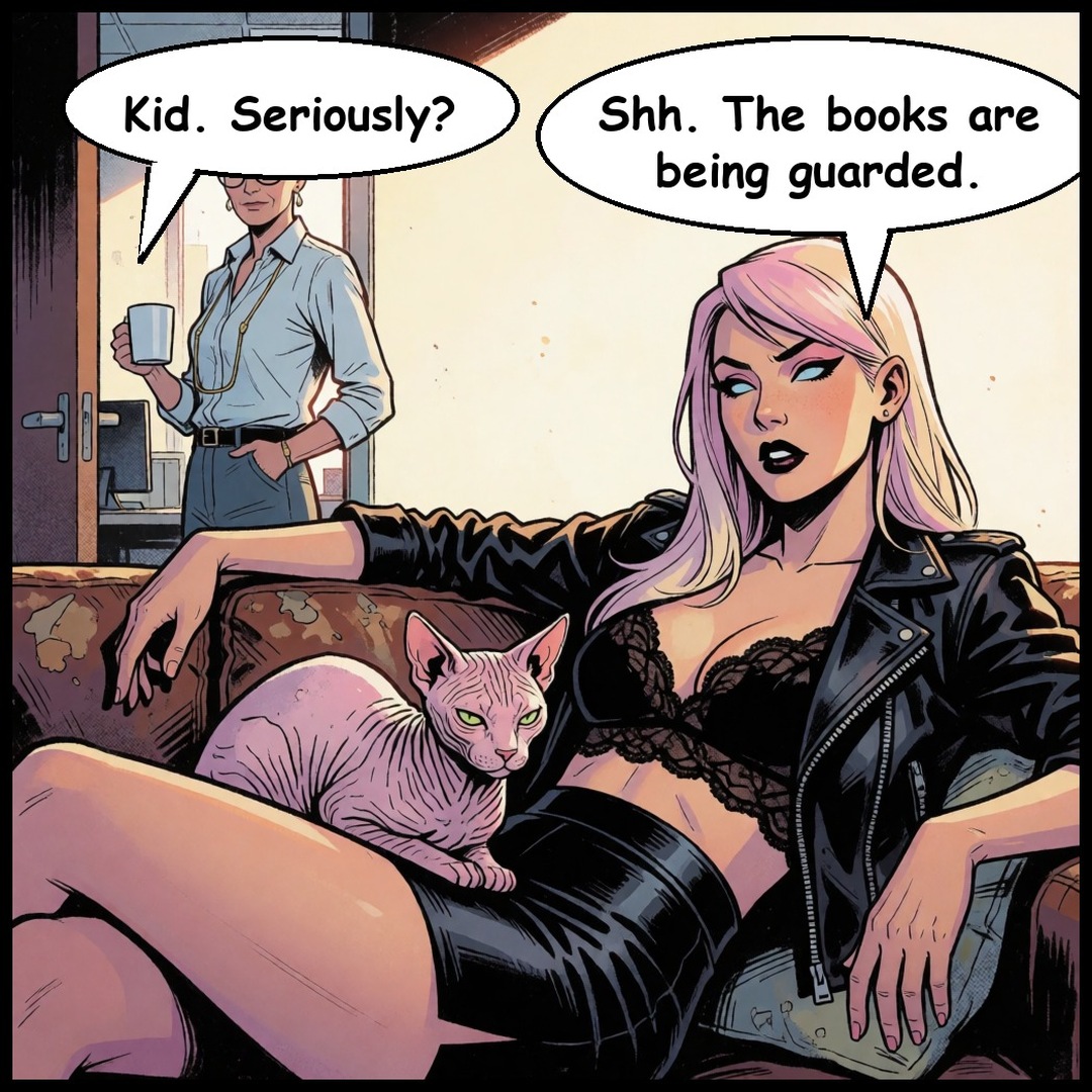 Lena & Nosferatu: The Books, panel 4