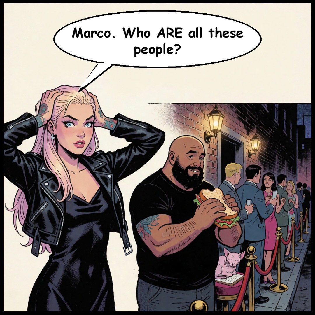 Lena & Nosferatu, Ep 2: The Guest List, panel 2