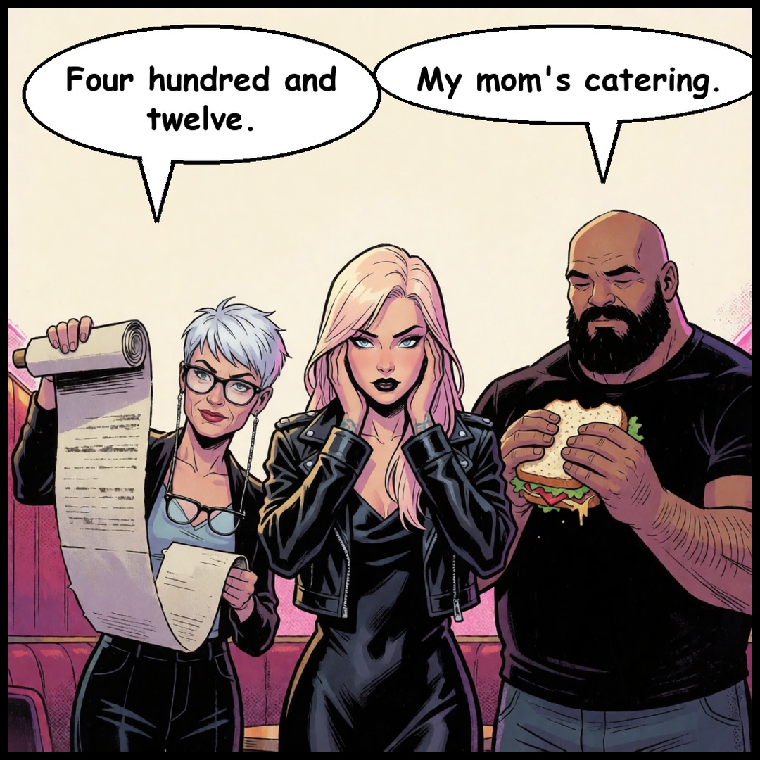 Lena & Nosferatu, Ep 2: The Guest List, panel 4