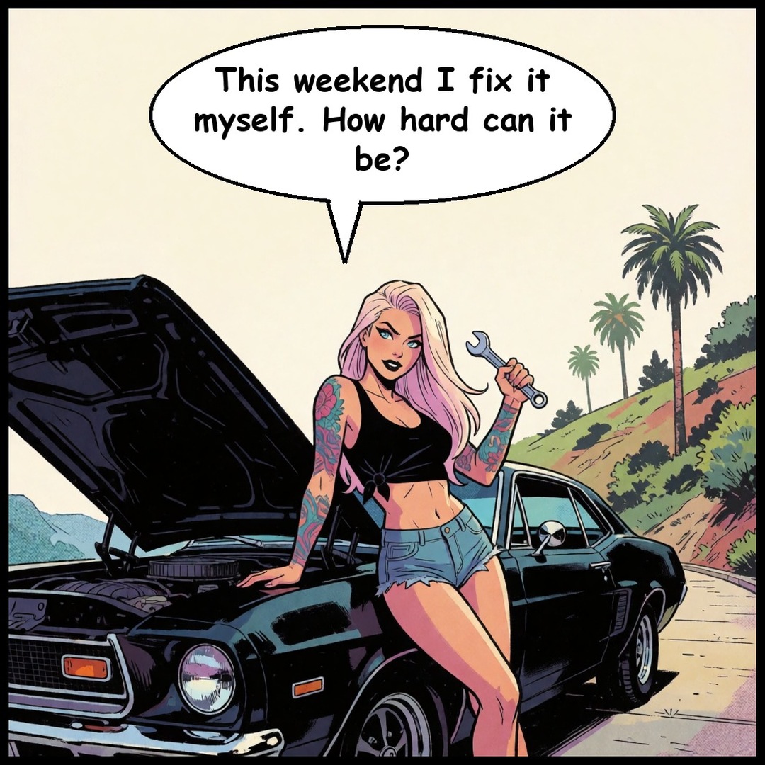 Lena & Marco: The Mustang, first panel
