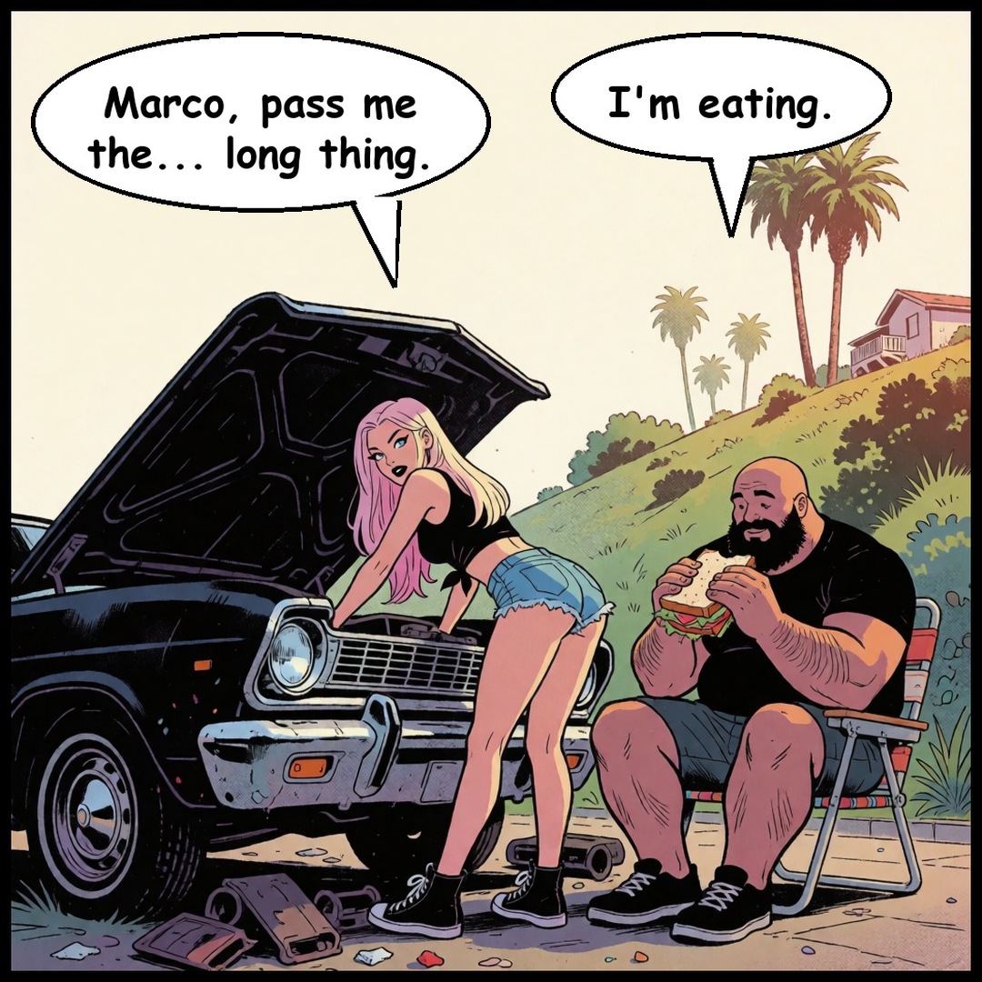 Lena & Marco: The Mustang, panel 2