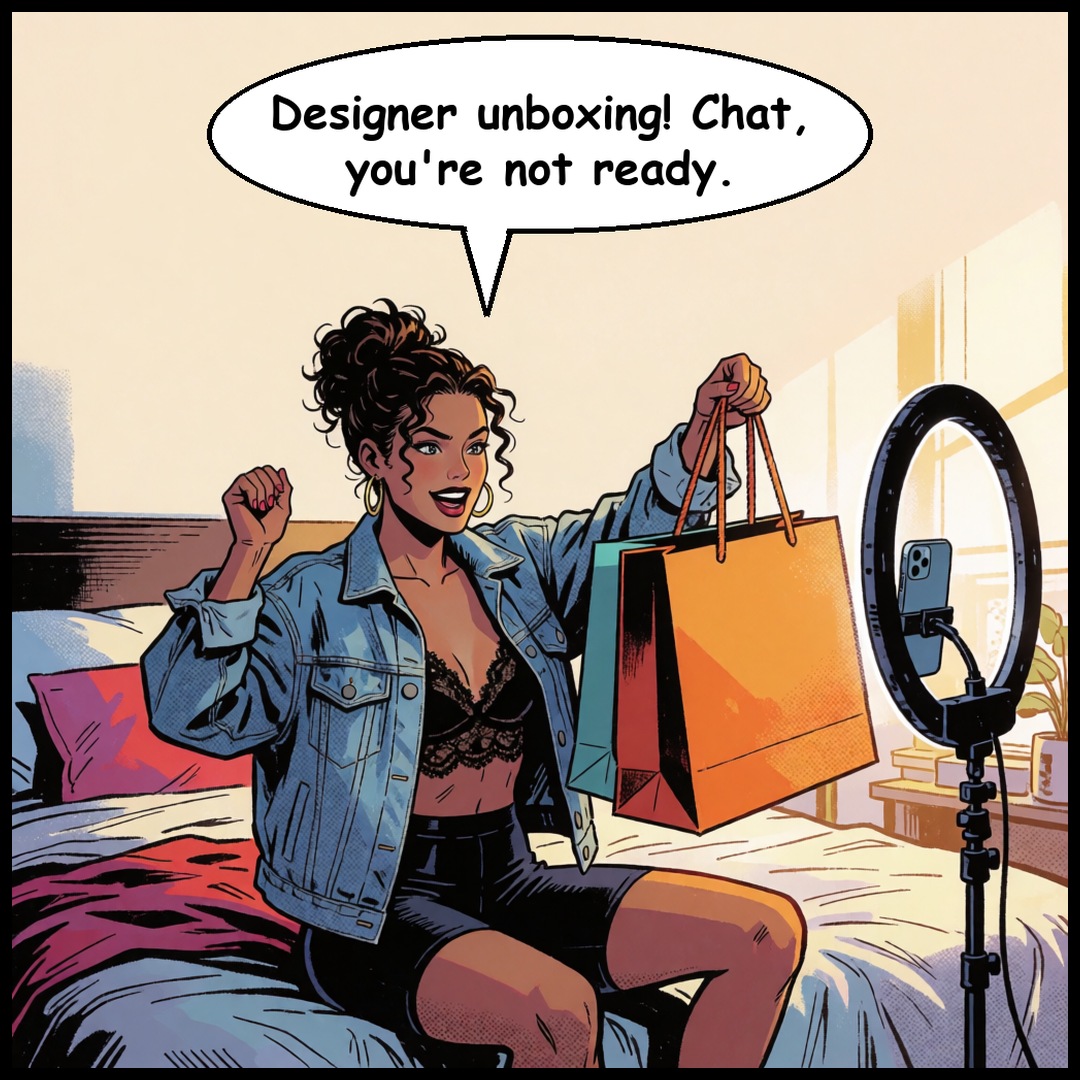 Sofia & Pim: The Unboxing, first panel
